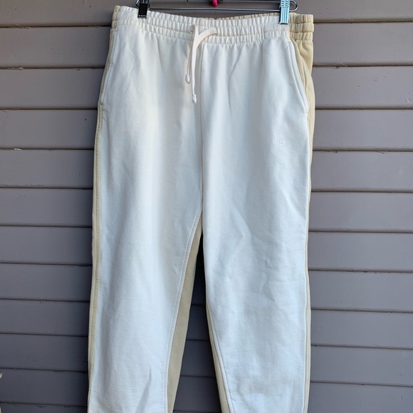 Everlane Women's Size Medium Creamy Yellow Jogger Sweatpants Pants. - Picture 1 of 12